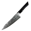 Damaskasti kuhinjski nož YO-37406 - Kiritsuke Chef / Crvena / Plava KP37406