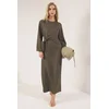 Trendyol Modest Ženska haljina Tctss25Eb00129, Kaki