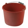shumee Gradbeno vedro, rdeče, plastični ročaj, 12 l, okroglo, močno dno, Vorstahl