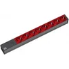Bachmann PDU Basic ALU 19 1U 8xšuko crveni, osigur.10A, ulaz C14, 2m ( 333.538 )