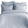 Issimo Pregrinjalo iz bombažnega satena SIMPLY 260x240/2*50x70 cm., siva