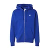 Nike Sportswear Jopa na zadrgo CLUB kobalt modra/bela