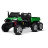 Beneo Farmárske elektrické autíčko RIDER 6X6 24V s pohonom štyroch kolies 4X 200W, Dvojmiestne, zelené, Lítiová batéria, EVA kolesá, Koženkové dvojsedadlo, Odpružené nápravy, 2,4 GHz Diaľkový ovládač, MP3 p