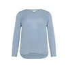 KAFFE CURVE Bluza KCAmi svetlo modra