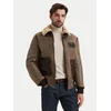 Aeronautica Militare Usnjena jakna 262PN0165U100876 Rjava Regular Fit
