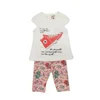 Komplet za bebe 3555, Belo-roze