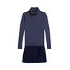 Polo Ralph Lauren Pletena obleka 313980676001 Mornarsko modra Regular Fit