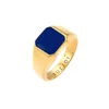 KUZZOI Prstan Enamel temno modra/zlata