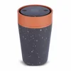 Reciklirani termo lonček Circular 227 ml, Grey and Sundown Orange