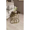 Hanah Home Milas 3 set stolića (umetnuti), zlatna/bronzana (3 kom)