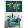 WALLXPERT Dekorativna uramljena MDF slika (3 komada) Artsmdfdkset14