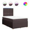 vidaXL vidaXL Box spring postelja z vzmetnico temno rjava 120x190 cm blago, (21307415)