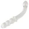 SuperLove Glass Perfect Double G-Spot Dildo Clear
