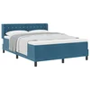 vidaXL vidaXL Box Spring postelja z vzmetnico temno modra 160x200 cm žamet, (22050256)