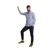 Doumos Muške pantalone, Teget