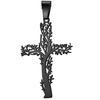 Privjesak na lančiću Tree Cross - Crna KP34144