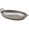 GENWARE Ovalna servirna posoda, nerjaveče jeklo Vintage, prostornina: 1,00 litra, 40 mm