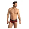 Muški sexy veš Savage Brief, Crno-crveni