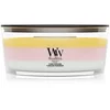 Woodwick Trilogy Floral Blossoms dišeča sveča z lesenim stenjem 453.6 g
