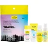 Yellow Professional Discover.Love.Travel. Set Potovalni set za lase 4 kos