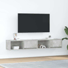 TV ormarići 2 kom boja betona 80x31x25,5 cm konstruirano drvo