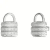 Guess Bleščeči jekleni uhani Guess My Secret JUBE05419JWRHT/U