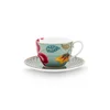 Pip Studio skodelica s podstavkom iz glaziranega porcelana 300 ml