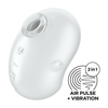 Satisfyer Cutie Ghost - brezžični stimulator klitorisa z zračnim valovanjem (bel)