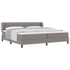 vidaXL vidaXL Box Spring postelja z vzmetnico Taupe 200x200 cm Tkanina, (22051430)