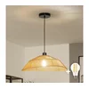 Brilagi - LED luster na sajli CERIA BOHO 1xE27/40W/230V, prečnik 50 cm, braon