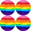 Bertoni Home Unisexs 4 Round Table Pads Set Colourful