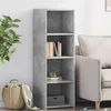 Visoka komoda siva betona 40x41x124 cm od konstruiranog drva