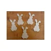 Rayher. Leseni okraski, Zajčki, 6x10cm, set 5
