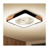 Brilagi-LED prigušiva svetiljka sa ventilatorom LED/30W/230V 3000-6500K crna/hrast + daljinski upravljač