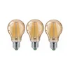 Komplet 3x LED sijalica CLASIC AMBER A60 E27/9W/230V 2200K - Brilagi