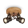 Briloner 2872-025R - LED spot svetiljka SPOTLIGHT 2xGU10/5W/230V braon