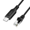 Ethernet kabel USB-C na RJ45 LAN adapter LogiLink 1Gbs CAT6 S-FTP aktivni 1m
