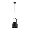 Argon 8281 - Luster na sajli LOGAN 1xE27/15W/230V preč. 20 cm crna