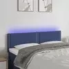 LED uzglavlje plavo 144x5x78/88 cm od tkanine