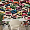 Tapeta retro barvne kasete - 294x198