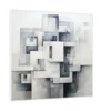 Canvas Slika na platnu Sivi Grad, Sa ramom, 50 x 50 cm, Beli