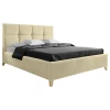 Carryhome OBLAZINJENA POSTELJA 160 cm x 200 cm , tekstil bež