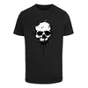 Mister Tee Majica Artsy Skull črna/bela