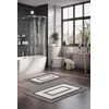 Lessentiel Maison Set Podloga za kupatilo CT-5076, Belo-crni