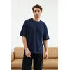 Trendyol Muška majica Tmnss22Ts0318, Tamnoplava