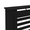 Pokrov za radijator crni 152 x 19 x 81,5 cm MDF