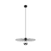Luster na sajli MONTANA 1xE27/15W/230V, prečnik 45 cm, crne boje