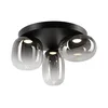LED stropno svetlo VASO LED/12W/230V prečnik 42 cm crno/zadimljeno