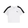Womens Puma T7 Baby Tee Youth, White, Size 7-8Y, Shop
