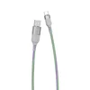DUDAO L9X Flowing Light kabel USB/USB-C 5A 1m, siva